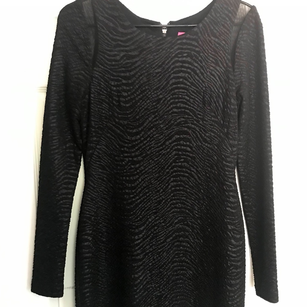 Betsey Johnson long sleeve black dress in size 6